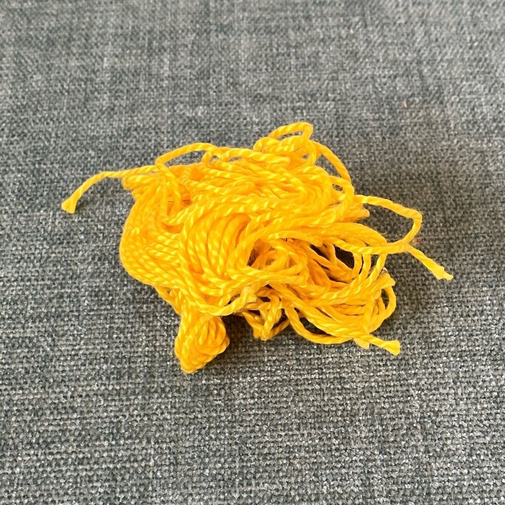 Yellow Needlepoint Thread Yarn